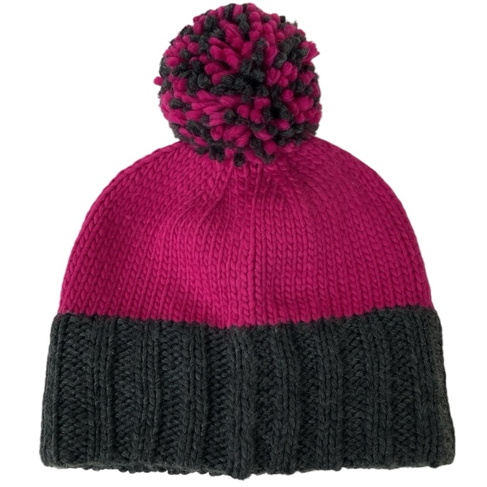 Michael Kors Knit Pink & Gray Beanie Hat View 6